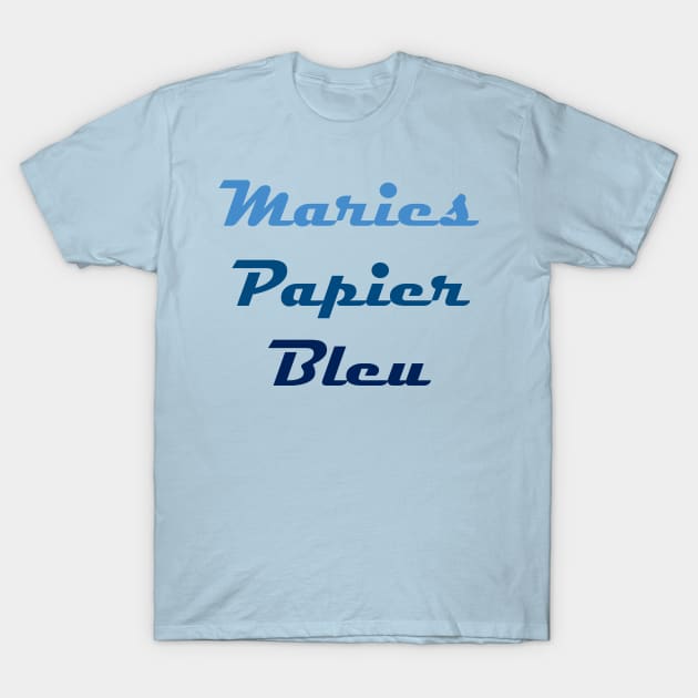 Maries Papier Bleu Text Logo T-Shirt by Maries Papier Bleu